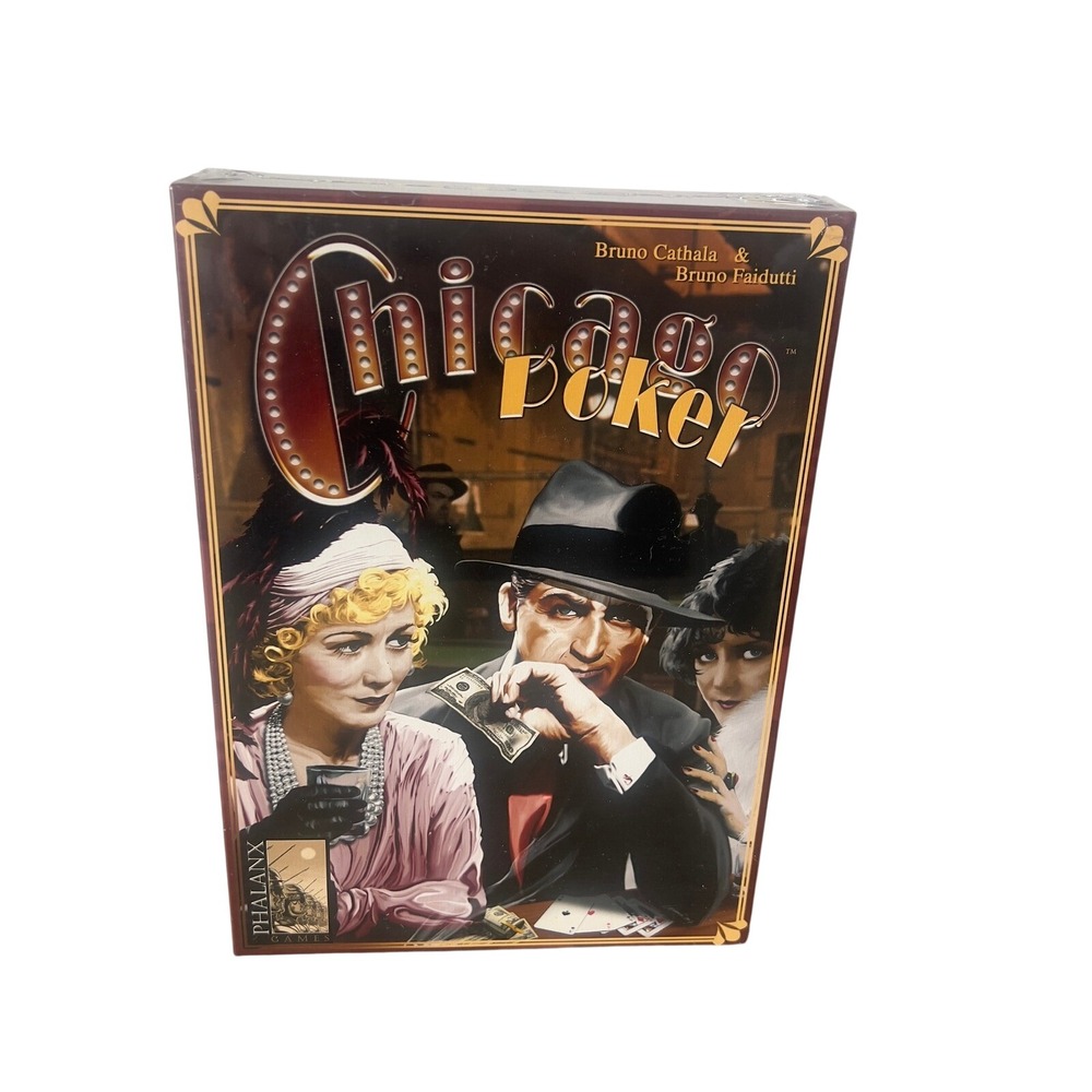 Chicago Poker Board Game Phalanx Games Roaring Twenties Brand new Sealed Casino